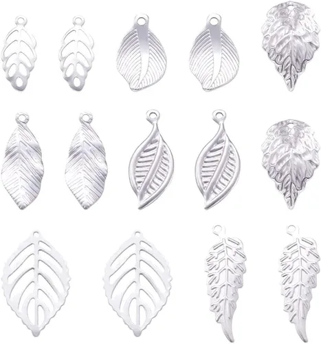 Miniatura 19 de Craftdady Colgantes de eslabones de conector de acero inoxidable, colgantes de mariposa con marco de metal, adornos colgantes para hacer joyas