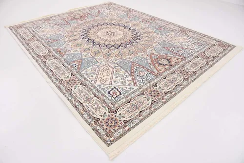Miniatura 12 de Unique Loom Colección Narenj - Adams - Alfombra ovalada (2 pies 2 pulgadas x 3 pies 1 pulgada, color azul/borgoña)