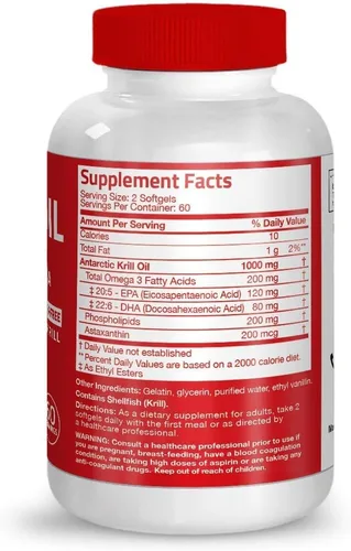 Miniatura 5 de Bronson Probiótico 50 mil millones de UFC + prebiótico con polifenoles de manzana y extracto de fruta de piña, aceite de krill antártico 1000 mg