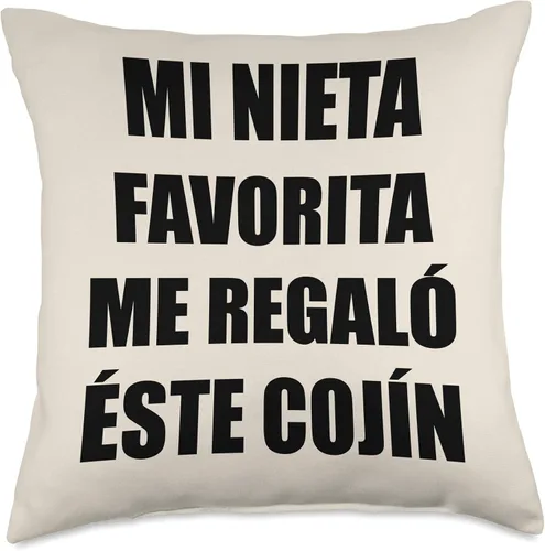 Miniatura 5 de Regalos Graciosos en Español Regalo para Abuela o Abuelo - Cojin de Nieta Favorita, 16x16, Multicolor