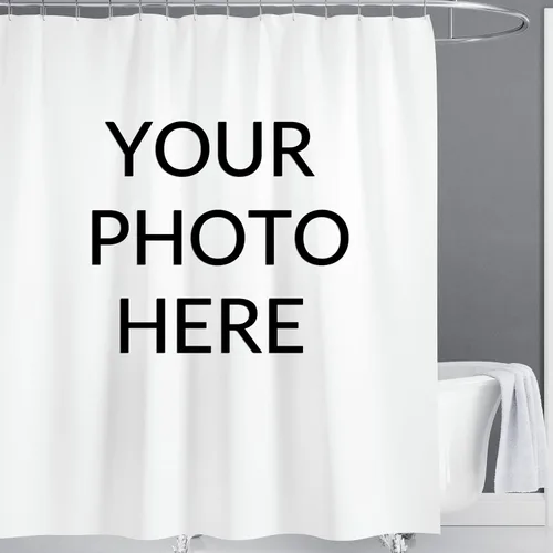 Miniatura 23 de Cortina de ducha personalizada, cortinas de ducha con foto personalizada, cortina de ducha personalizada de 60 x 72 pulgadas, añade tu propia Imagen