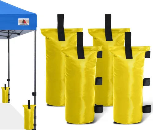 Miniatura 11 de ABCCANOPY Bolsas de Arena para Carpa Extra Grandes de 150 Libras, Paquete de 4, Negro (Sin Arena)