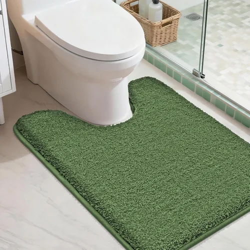 Miniatura 11 de COSY HOMEER Alfombras extra gruesas para el baño, tapetes de baño antideslizantes, tapete de felpa suave, peludo y 100% micro poliéster, tapete