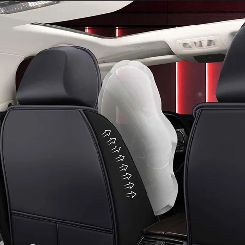 Miniatura 7 de Car Seat Cover Waterproof Full Set Leather, for Dacia Sandero Stepway 3.GEN 2.GEN 2012-2020 2021 2022 2023, Leather 5-Seat Car Seat Covers All