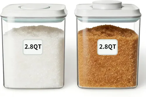 Miniatura 7 de Ankou Recipiente Hermético para Almacenamiento de Alimentos - 7 Piezas Contenedor Práctico de Un Botón Contenedores de Alimentos Apilables