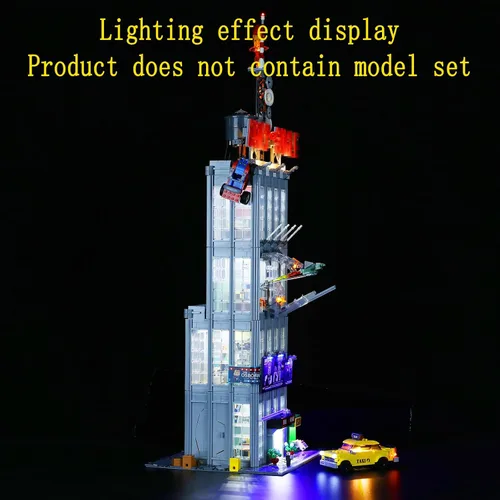Miniatura 6 de GEAMENT Kit de luz LED compatible con Lego Daily Bugle - Juego de iluminación para modelo de construcción 76178 (juego de modelos no incluidos)