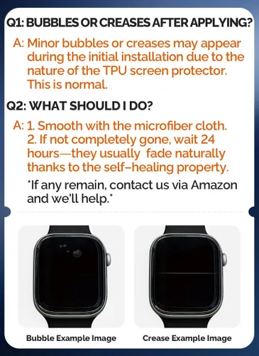 Miniatura 2 de Misxi 6 unidades Protector de pantalla de TPU suave transparente para Apple Watch Series 3 Series 2 Series 1 38mm, Protector de pantalla de alta