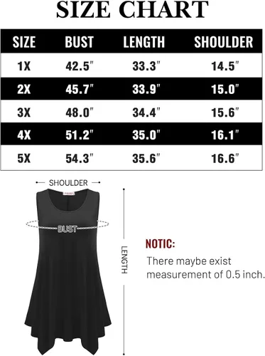 Miniatura 6 de Belaroi, camiseta sin mangas, cómoda de tamaño grande, para mujer