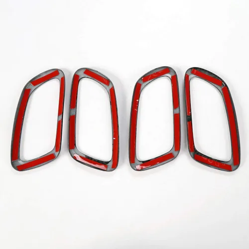Miniatura 5 de CheroCar Grand Cherokee - Cubierta para manija interior de puerta para Jeep Grand Cherokee 2011-2026, 4 piezas ABS rojo interior manija de puerta