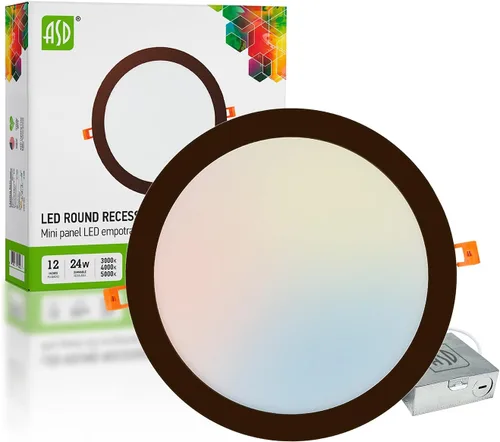 Miniatura 16 de ASD Paquete de 6 luces LED empotrables de 4 pulgadas, 12 W, 5 CCT 2700K-5000K CRI90+, luces de techo regulables ultrafinas con clasificación IC