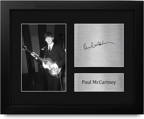 Miniatura 14 de HWC Trading John Lennon Los Beatles 40 x 30 cm (A3) Regalos Impresos Autógrafo Firmado Imagen para Fanáticos de Recuerdos Musicales - 40 x 30 cm