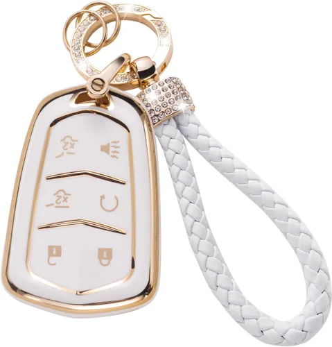 Miniatura 51 de Gematay - Funda para llavero Land Rover Jaguar, compatible con Evoque Velar Sport Discovery Freelander2 LR4 Land Rover Sport Jaguar XF XJ XE F-PACE