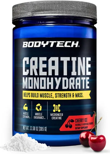 Miniatura 16 de BODYTECH Polvo de Monohidrato de Creatina 100% Puro - Micronizado para Máxima Absorción - Apoya la Fuerza Muscular y Potencia de Salida - Sin Sabor
