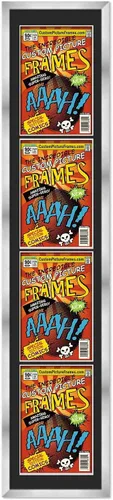 Miniatura 124 de Marco de cómic negro con alfombrilla negra para cómics de la Edad Dorada