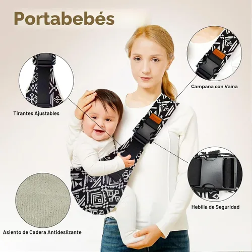 Miniatura 5 de Portador de Cabestrillo para Bebé, Portador para Niños Pequeños, Nuevo Portador de Cabestrillo para Bebé 2025, Cabestrillo Portátil y Ligero