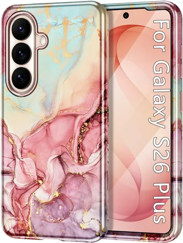 Miniatura 26 de Btscase para Samsung Galaxy S25, [Probado contra caídas de grado militar] Funda protectora de diseño de patrón de mármol, resistente, delgada