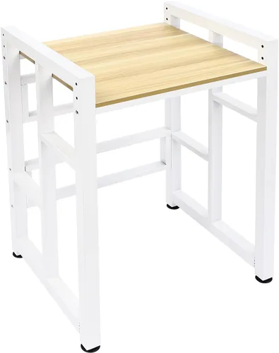 Miniatura 6 de Soporte apilable para lavadora y secadora, capacidad de carga de 419 libras, estante resistente con estante ajustable, estantes apilables para Blanco