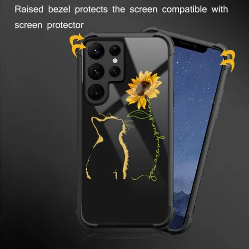 Miniatura 248 de CARLOCA Funda compatible con Samsung Galaxy S22 Ultra, diseño gráfico de Star Howling Wolfs Samsung Galaxy S22 Ultra, diseño gráfico, a prueba