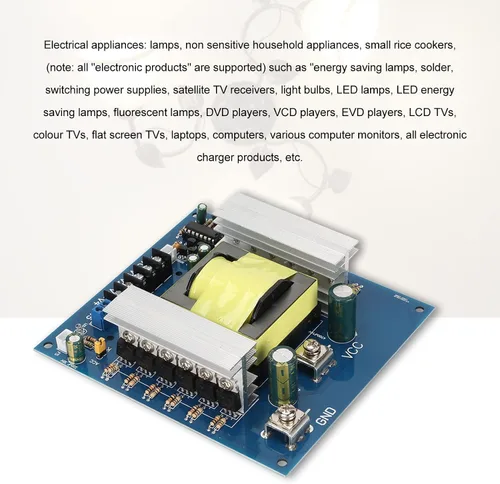 Miniatura 4 de Placa de módulo inversor profesional de 1000 W, convertidor de impulso inversor, transformador, potencia de alta frecuencia, CC 12 V 24 V a CA 18 V