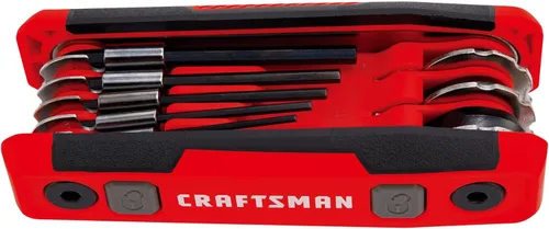 Miniatura 3 de CRAFTSMAN Juego de llaves hexagonales, MM, bloqueo plegable de 8 piezas (CMHT26024)