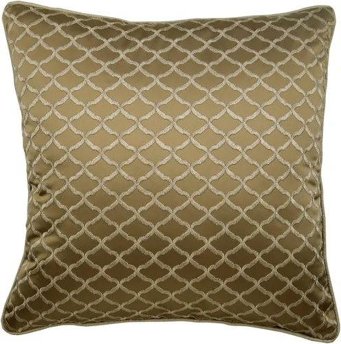 Miniatura 26 de HomeCentric Funda de almohada geométrica beige, 12 x 12 pulgadas, cuadrado de lino y algodón, círculos contemporáneos de Pascua, círculo de la vida