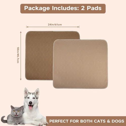 Miniatura 5 de Paw Legend Almohadillas lavables y reutilizables para orina de perro, súper absorbentes (paquete de 2), almohadillas lavables para entrenamiento