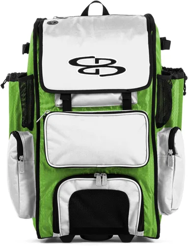 Miniatura 41 de Boombah Rolling Superpack - Bolsa para equipo de béisbol/sóftbol, varios colores, mango telescópico y capacidad para 4 murciélagos, versión