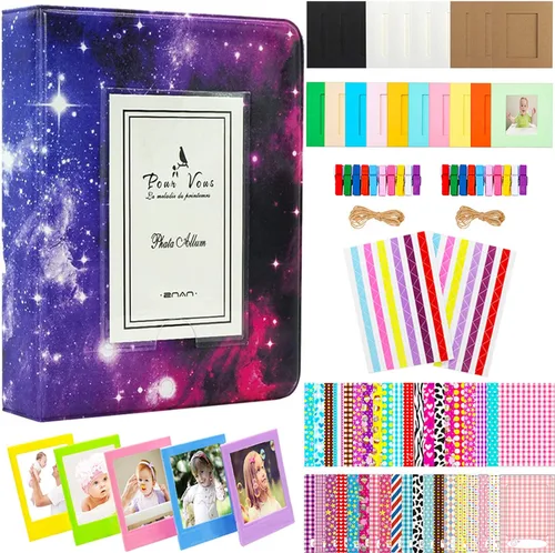 Miniatura 11 de BigTrend - Álbum de película de papel fotográfico de 2 x 3 pulgadas para cámara Fujifilm Instax Mini, Polaroid Snap, Z2300, cámaras instantáneas