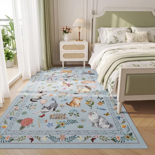 Miniatura 21 de Unirea Alfombra pequeña lavable beige de 2 x 3 para puerta de entrada interior, antideslizante, alfombra de entrada de animales suave para cocina