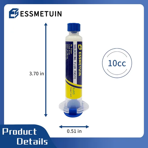 Miniatura 2 de Essmetuin Pasta de fundente de soldadura sin limpieza (paquete de 4), flujo de soldadura para soldadura electrónica, soldadura de estaño, flujo