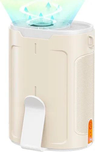 Miniatura 11 de Ventilador portátil AI 2025 recargable, 4 velocidades 6600 RPM fuerte flujo de aire, ventilador de cintura personal con hasta 25 horas de tiempo