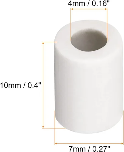 Miniatura 2 de Tubo de cerámica con cableado de cerámica [para protección de aislamiento térmico de paquete de cables] - 20 unidades/0.157 in x 0.276 in x 0.394 in