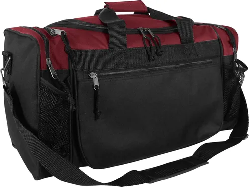 Miniatura 14 de DALIX - Bolsa deportiva de 20 pulgadas con bolsillos de malla y para objetos de valor, para gimnasio y viaje