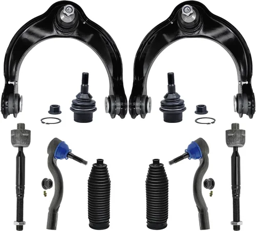 Miniatura 24 de Detroit Axle - Kit de suspensión frontal de 10 piezas para Jeep 2002-2004 Liberty, 2 brazos de control superiores con rótula 2 rótulas inferiores, 4