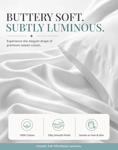 Miniatura 2 de LANE LINEN - Sábanas tamaño Split King para cama ajustable, 450 hilos, 100% algodón, 2 sábanas bajeras individuales XL, con bolsillo profundo