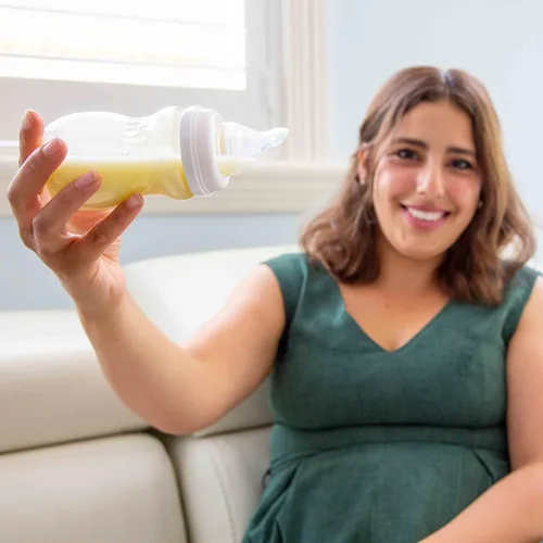 Miniatura 7 de Minbie Biberón para lactancia materna de 3 meses, kit sin BPA