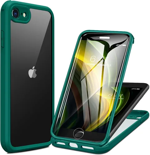 Miniatura 174 de Miracase Funda para iPhone 13 de 6.1 pulgadas, [sin burbujas] funda de teléfono de cuerpo completo con pantalla de vidrio completa integrada, sin