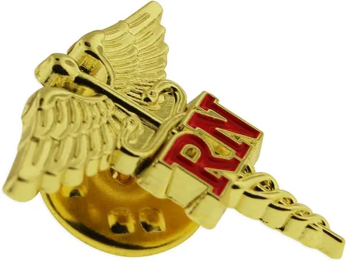 Miniatura 28 de PinMart s Caduceus - Pin de solapa esmaltado para enfermería, insignia ideal para CNA, accesorios de asistente médico, insignia de enfermera