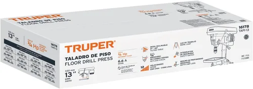 Miniatura 5 de Truper 16178 / TAPI-13-5/8" x 13" Prensa de taladro de piso