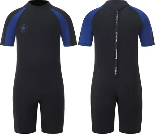 Lemorecn Trajes de neopreno para niños de 0.118 in y 0.079 in, traje de neopreno prémium para niños y niñas