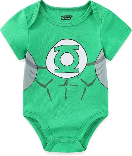 Miniatura 5 de WARNER BROS Justice League Batman, Superman, Flash, Aquaman and Green Lantern Baby Boys 5 Pack Creepers for Infants