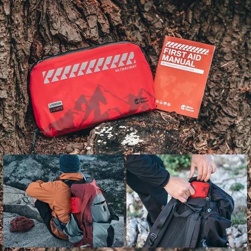 Miniatura 5 de RHINO RESCUE Kit de primeros auxilios pequeño ultraligero resistente al agua Kit médico para senderismo, mochileros, ciclismo, viajes, vehículos