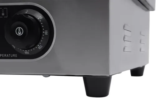 Miniatura 5 de Parrilla eléctrica comercial con parte superior plana, encimera de barbacoa de placa caliente, control de temperatura ajustable con 122~572℉(1600W