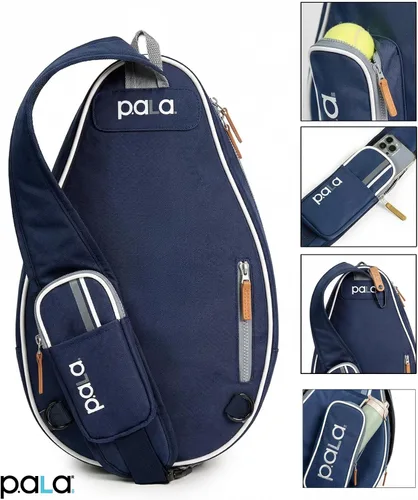 Miniatura 2 de P.ala Multi-Sport Crossbody Padel Bag – Fits 2 Padel Rackets, Lightweight 2.07 lb, Fence Hook, 13” Device Sleeve, Compact Racket Bag for Padel, Azul