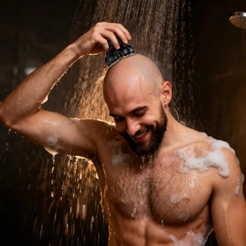 Miniatura 7 de MAXGROOM® Afeitadora de cabeza para hombres calvos, maquinilla de afeitar eléctrica impermeable con cabezales flotantes 7D, afeitado suave