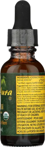 Miniatura 5 de Neem Aura, Aceite de Semilla de Neem Orgánico, 1 Fl Oz