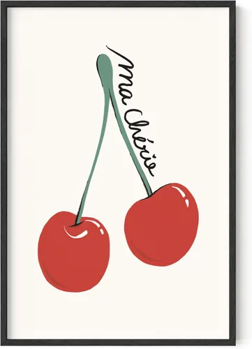 Miniatura 40 de HAUS AND HUES Arte de pared de corazón, bonito póster con estampado de corazón, decoración temática retro (24 x 36 pulgadas sin marco)