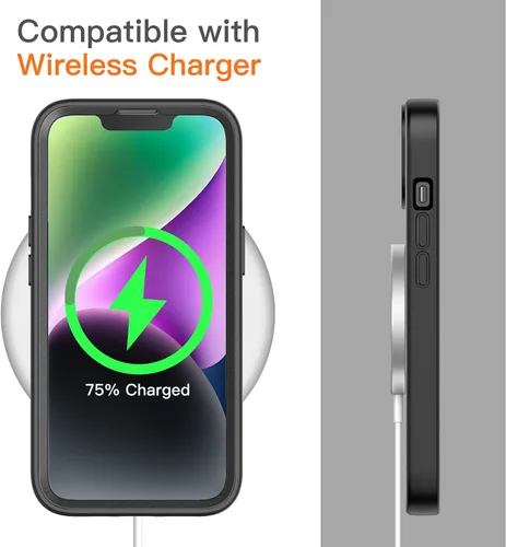 Miniatura 6 de JETech Funda para iPhone 14 de 6.1 pulgadas con protector de pantalla de vidrio templado integrado, protección completa de la cámara, a prueba