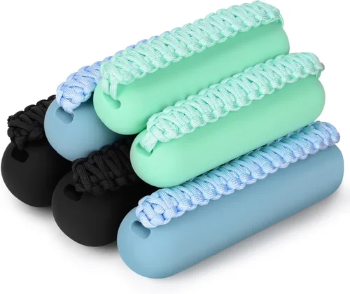 Miniatura 13 de Hikeen - Juego de pesas de mano para mujeres y hombres, mancuernas suaves de 2 (1lb, 2lbs o 3lbs), peso para caminar con correa para manos