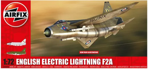 Airfix Kit de avión modelo de regalo - A04054A English Electric Lightning F.2A, Kits de modelo de avión de plástico para adultos y niños mayores de